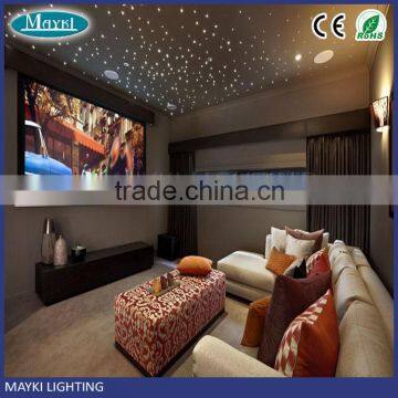 Two motors and dual wheels super bright 10W LED fiber optic projector with DMX function for home decoration