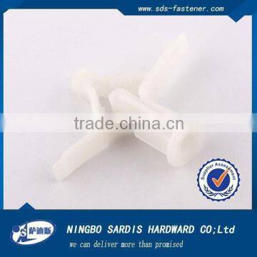 Round head nylon frame anchor with nail screw,nylon anchors