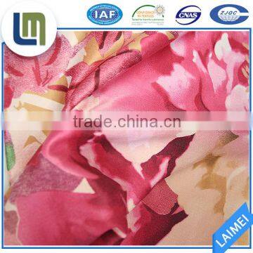 100% polyester flower printed textile for bedding