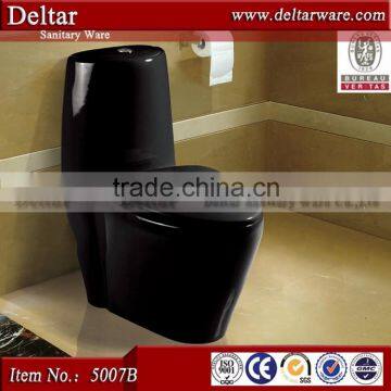 hot sell black color toilet, africa black color wc for sale , commercial water closet