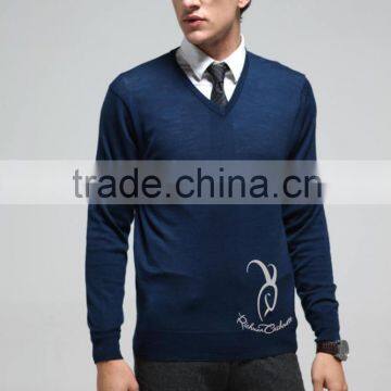Classic V Neck Knitted Sweater For Man photo-2