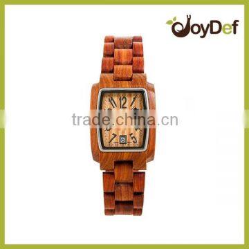 elegance fashion watches bamboo wood watch red sandal wood watch