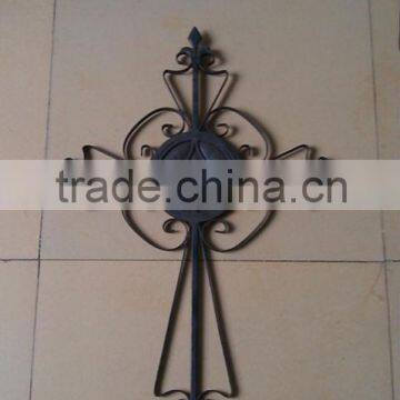 wholesale home decor Fleur De Lis Wall Plaque decorative church hanging wrought iron wall crosses