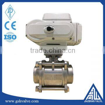 3 inch stainless steel electric power cf8 3pc ball valve