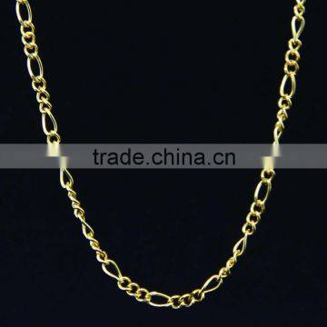 Wholesale Stock Plating 24K Gold Thin Stainless Steel Fashion Chain Necklace With