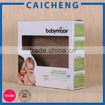 Wholesale printed toy package box with pvc window