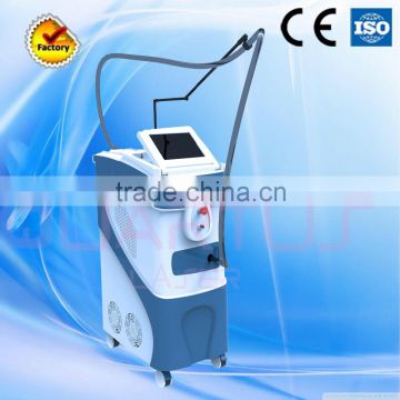 Good effect!!! 2 in i 755nm+ nd yag laser tattoo removal plus 755nm alexandrite hair removal device