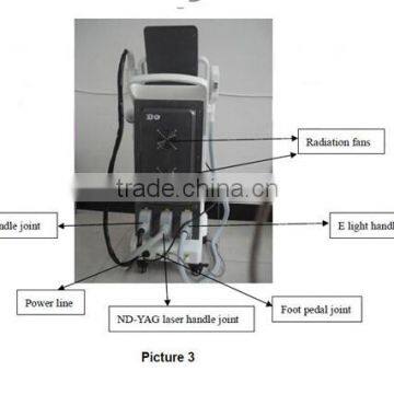 560-1200nm High Quality Ipl Machine / Back Hair Removal E Light Ipl Rf Nd Yag Lips Hair Removal