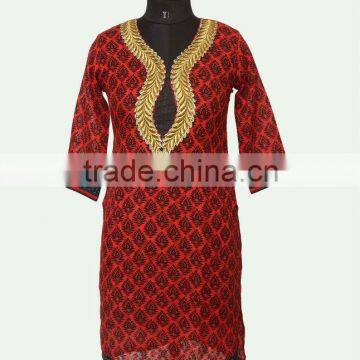 embroidery kurtis top