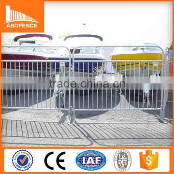 Steel crowd control tube safety road barrier