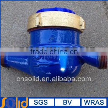 Multi jet wet type water meter