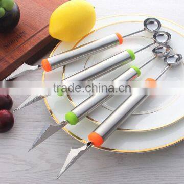 Multifunction Kitchen Fruit Salad Tool , Carving Knife & Melon Baller photo-3
