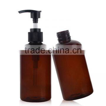 220ml amber shampoo bottle/ plastic body lotion empty bottle