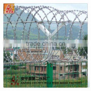 Stainless Steel 450mm coil diameter concertina razor barbed wire price