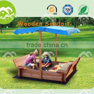 wooden sandpit with lid, outdoor sandpit, kids sandpit