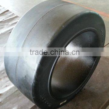 China Factory Supply Hot Sales Top Quality Press on Tires Smooth Pattern Tire 18x8x12 1/8 for Port Container Trailers photo-6