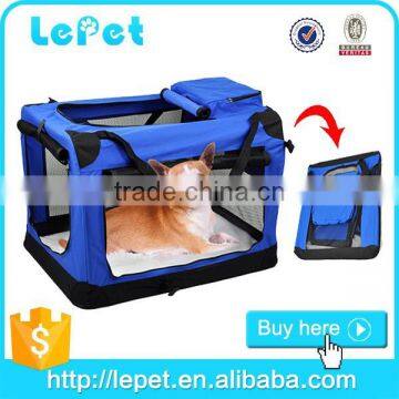 Soft-sided/airline approved Pet Carrier Travel Bag Soft Folding Dog Crate House