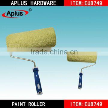 Polyester and acrylic blended fabrics wall decorative grass green color paint roller brush