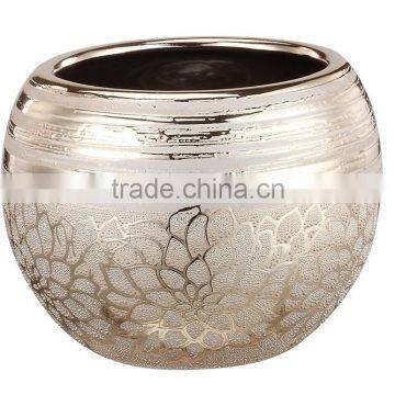 hot sale customzied color glazed ceramic decorative ceramic flower pots