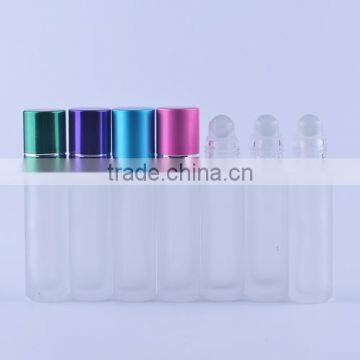 Mini 2ml 3ml Screw Thread Shaped Empty Clear Glass Tube Roll on Deodorant Bottle for Perfume With Plastic Roller Ball photo-4
