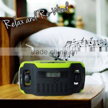 SOLAR POWER AM FM RADIO CAMPING Emergency Radio With LED Light photo-4