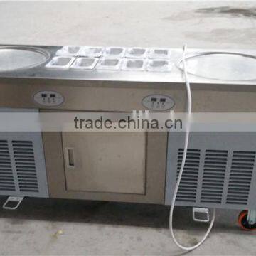 quotation for 2 pan 10 containers fried ice cream roll machine