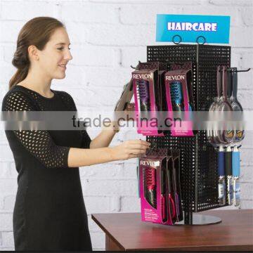 Customized Pegboard Metal Counter Rotating Display Turntable Stand photo-2