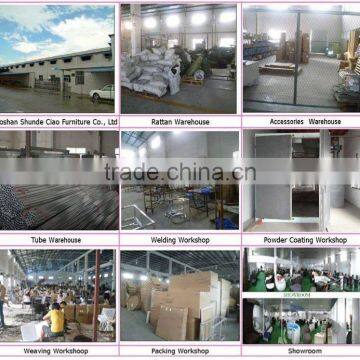 C - Дневной диван CF643 из элегантной алюминиевой мебели с порошковой окраской photo-4