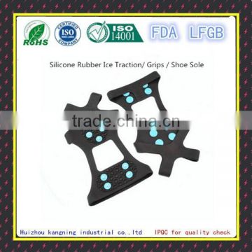 anti-slip silicone rubber spikes,Best quality Anti-slip Silicone Rubber 5 spikes shoe snow grips