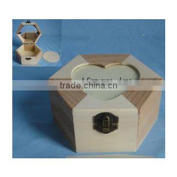 Shangdu Design Small Pretty Wooden Omaments Gift Boxes With Mirror photo-2