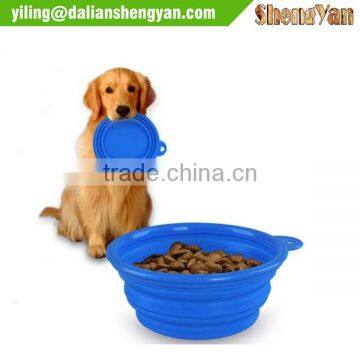 Folding Pet Bowl Travel Pet Cup With Carabiner Silicone photo-4