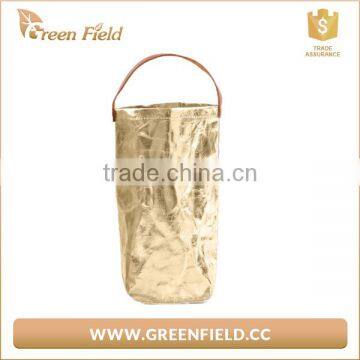 Printed kraft Paper Beer wine Bottle Carry Bag