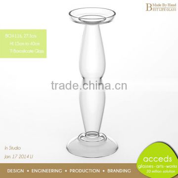 2014 Latest Cheap Bulk Glass Stemmed Votive Candle Holders