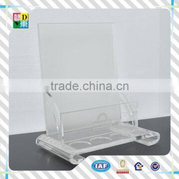 New Arrival Acrylic Free Stand Document Holder/High Quality Acrylic Table Use File Holder/simple Acrylic Mount Brochure Holder photo-2