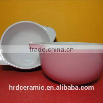 Stocked salad bowl fruit bowl in 17*13*8CM size ceramic bowl