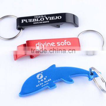 logo printing Key Chain Beer Bottle Opener / Pocket Small Bar Claw Beverage Keychain Ring