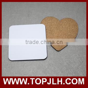 hot selling wooden feel best quality MDF coaster with cork