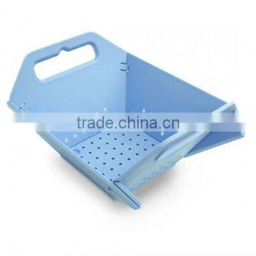 Plastic Folding vegetable Colander with handle