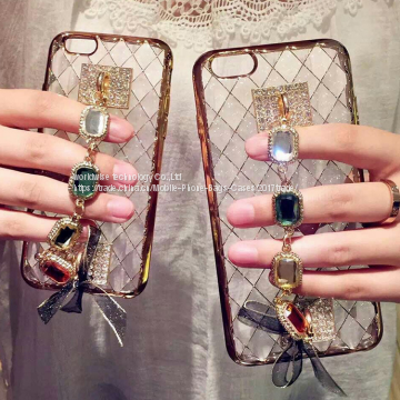 NEW Diamond Cell Phone Housing Shell Silicone Mobile Phone Cases for IPhone7/7Plus/6/6s/6plus/6splus Soft Tpu Cover Case photo-4