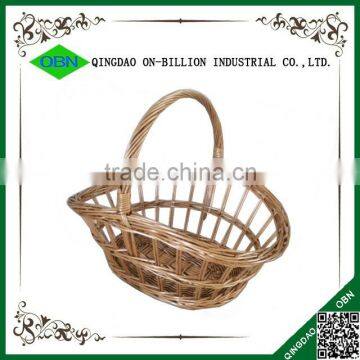 Hand Woven Willow Wicker Wedding Fruit Basket for Decoration photo-4