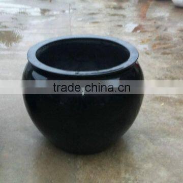 Black Round Strong Flowerpot photo-4
