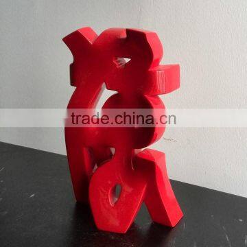 Resin Letter Sculpture Figure Decoration photo-5