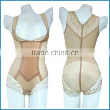 sewed body suits with lace girdles