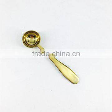 Dongguan supplier stainless steel 18/8 tea spoon in gold color