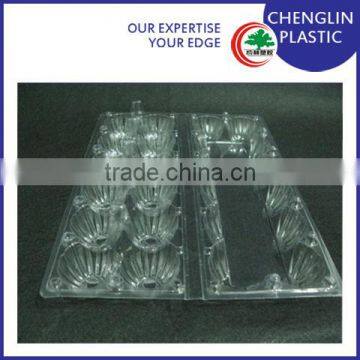 transparent disposable plastic egg tray