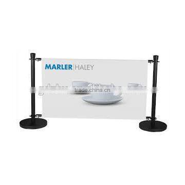 Cafe barriers and banner stanchions