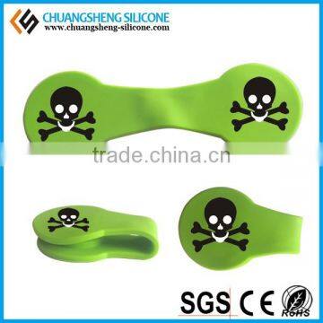2015 Best Selling Hair Money Plastic Spring Metal Paper Tie Cable Clip as Promotion Gift photo-2