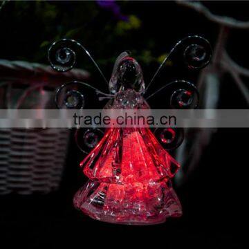 Dongguan Acrylic LED Christmas Angel With Iron Wings Decor photo-4