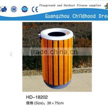 (HD-18202)Outside Mobile Wooden Trash Can photo-3