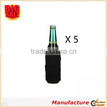 Collapsible Neoprene Beer Bottle Cover/ Holder/ Sleeve/ for Beer 5 Pack Mixed photo-2
